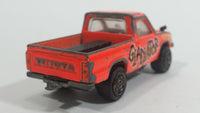 Rare Majorette Toyota Pick-up Truck 4x4 Neon Orange Gladiator No. 292 Die Cast Toy Car Vehicle with Opening Hood