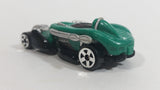 2002 Hot Wheels Saltflat Racer Green Die Cast Toy Car Vehicle McDonald's Happy Meal