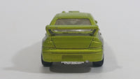 2010 Hot Wheels Jungle Rally Mitsubishi EVO Lancer Evolution 7 Lime Green Satin Metallic Antifreeze Die Cast Toy Car Vehicle