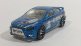 2010 Hot Wheels Night Burnerz 2008 Lancer Evolution Metallic Blue Die Cast Toy Car Vehicle