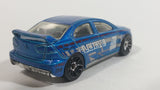 2010 Hot Wheels Night Burnerz 2008 Lancer Evolution Metallic Blue Die Cast Toy Car Vehicle