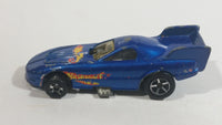 1997 Hot Wheels First Editions Pontiac Firebird Funny Car Metalflake Blue Die Cast Toy Car Vehicle