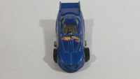 1997 Hot Wheels First Editions Pontiac Firebird Funny Car Metalflake Blue Die Cast Toy Car Vehicle