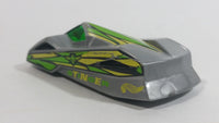 1999 Hot Wheels Buggin' Out Shadow Jet II Silver Plastic Body Die Cast Toy Car Vehicle