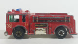 1982 Hot Wheels Fire Eater Red Fire Truck Die Cast Toy Car Vehicle - BW - Blue Lights