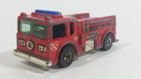 1982 Hot Wheels Fire Eater Red Fire Truck Die Cast Toy Car Vehicle - BW - Blue Lights