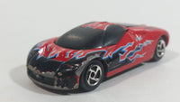 2000 Road Champs Ford GT-90 Red and Black Die Cast Toy Car Vehicle