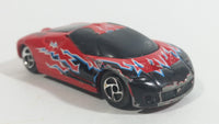 2000 Road Champs Ford GT-90 Red and Black Die Cast Toy Car Vehicle