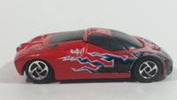 2000 Road Champs Ford GT-90 Red and Black Die Cast Toy Car Vehicle