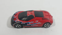 2000 Road Champs Ford GT-90 Red and Black Die Cast Toy Car Vehicle