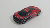 2000 Road Champs Ford GT-90 Red and Black Die Cast Toy Car Vehicle