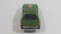 2010 Hot Wheels Muscle Mania AMC Javelin AMX Dark Lime Green Die Cast Toy Muscle Car Vehicle