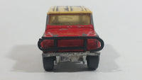 1989 Matchbox Mountain Trails Land Rover Ninety Red and White Die Cast Toy Car Vehicle - Macau