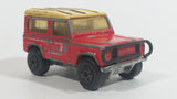 1989 Matchbox Mountain Trails Land Rover Ninety Red and White Die Cast Toy Car Vehicle - Macau