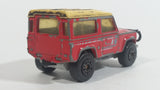 1989 Matchbox Mountain Trails Land Rover Ninety Red and White Die Cast Toy Car Vehicle - Macau