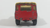 1989 Matchbox Mountain Trails Land Rover Ninety Red and White Die Cast Toy Car Vehicle - Macau