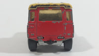 1989 Matchbox Mountain Trails Land Rover Ninety Red and White Die Cast Toy Car Vehicle - Macau