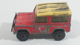 1989 Matchbox Mountain Trails Land Rover Ninety Red and White Die Cast Toy Car Vehicle - Macau