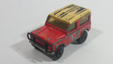 1989 Matchbox Mountain Trails Land Rover Ninety Red and White Die Cast Toy Car Vehicle - Macau