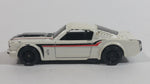 2009 Hot Wheels Muscle Mania '65 Mustang Fastback White Die Cast Toy Muscle Car Vehicle