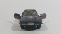 Yatming 1963 Corvette Stingray Dark Grey No. 1078 Die Cast Toy Muscle Car Vehicle with Opening Doors