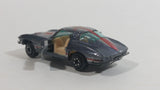 Yatming 1963 Corvette Stingray Dark Grey No. 1078 Die Cast Toy Muscle Car Vehicle with Opening Doors