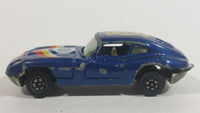 Yatming Jaguar Type-E #10 Dark Blue With Union Jack No. 1010 Die Cast Toy Luxury Car Vehicle