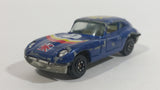 Yatming Jaguar Type-E #10 Dark Blue With Union Jack No. 1010 Die Cast Toy Luxury Car Vehicle