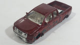 2008 Hot Wheels Nissan Titan Metalflake Burgundy Red Die Cast Toy Lowrider Truck Vehicle