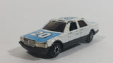 Yatming No. 820 Mercedes Benz 380SEL Super Runner #20 White Blue Die Cast Toy Car Vehicle