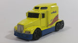 1999 Hot Wheels Race Team Crew '76 Big Rig Semi Tractor Truck Yellow Die Cast Toy Car Vehicle