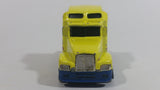 1999 Hot Wheels Race Team Crew '76 Big Rig Semi Tractor Truck Yellow Die Cast Toy Car Vehicle