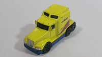 1999 Hot Wheels Race Team Crew '76 Big Rig Semi Tractor Truck Yellow Die Cast Toy Car Vehicle