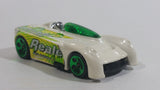 2003 Hot Wheels Carbonated Cruisers Monoposto Pearl White Die Cast Toy Car Vehicle