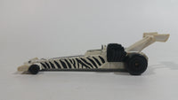 1993 Hot Wheels Dragster Funny Car White Black Die Cast Toy Race Car Vehicle McDonald's Happy Meal