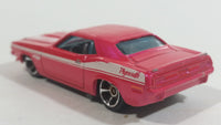 2012 Hot Wheels Muscle Mania - Mopar '70 Plymouth AAR Cuda Pink Die Cast Toy Muscle Car Vehicle