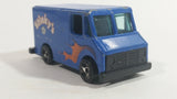 1999 Hot Wheels House Calls Delivery Truck Blue Die Cast Toy Car Vehicle