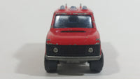 1980s Majorette Range Rover Fire Dept. District 3 Red No. 246 1/60 Scale Die Cast Toy Car Emergency Vehicle w/ Hitch