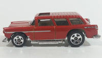 2010 Hot Wheels Hot Auctions Chevy Nomad Metalflake Dark Red Die Cast Toy Station Wagon Car Vehicle