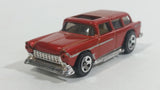 2010 Hot Wheels Hot Auctions Chevy Nomad Metalflake Dark Red Die Cast Toy Station Wagon Car Vehicle