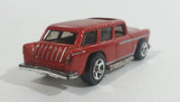 2010 Hot Wheels Hot Auctions Chevy Nomad Metalflake Dark Red Die Cast Toy Station Wagon Car Vehicle