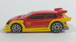 2010 Hot Wheels Hot Tunerz Flight 03 Red with Yellow Trim Die Cast Toy Car Vehicle