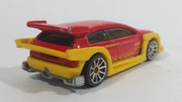 2010 Hot Wheels Hot Tunerz Flight 03 Red with Yellow Trim Die Cast Toy Car Vehicle