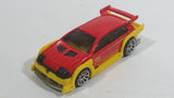 2010 Hot Wheels Hot Tunerz Flight 03 Red with Yellow Trim Die Cast Toy Car Vehicle