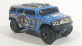 2005 Hot Wheels Robo Revenge Rockster Blue Hummer Style Die Cast Toy Car Vehicle