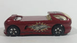 2001 Hot Wheels Skateboarders Deora II Dark Red Die Cast Toy Car Vehicle