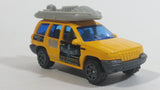 1999 Matchbox Jeep Grand Cherokee Yellow with Grey Raft Die Cast Toy Car Vehicle