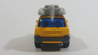 1999 Matchbox Jeep Grand Cherokee Yellow with Grey Raft Die Cast Toy Car Vehicle