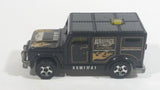 2001 Hot Wheels Armored Truck Always Safe Black Die Cast Toy Car Vehicle