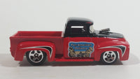 2015 Hot Wheels Road Trippin' Custom '56 Ford Truck Pan American Highway Red and Black Die Cast Toy Car Vehicle